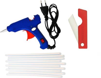 Posshe 40W Electric Hot Melt Glue gun with 4 pcs glue stick and 1 pcs mini cutter Standard Temperature Corded Glue Gun