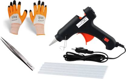 FADMAN GGS4TWG ELECTRONIC GLUE GUN COMBO PACK WITH TWEEZER & GLOVES Standard Temperature Corded Glue Gun
