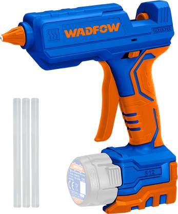 Wadfow 12V Cordless Glue Gun, with 3pcs 150 mm Glue Sticks, Standard Temperature Cordless Glue Gun