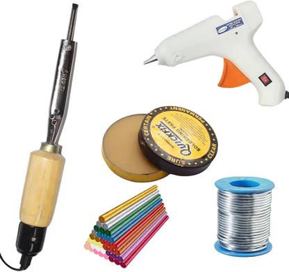 VMTRONIX GLUEGUN40W5GLITTER35WOODEN High Temperature Corded Glue Gun