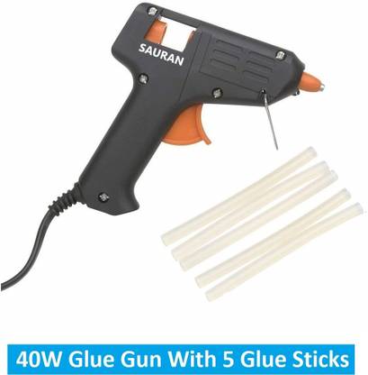 Sauran 40W Glue Gun With 5 Glue Sticks GG66 High Temperature Corded Glue Gun