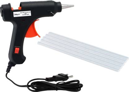 Hillgrove HGCM1322M1 Electric 20W Hot Glue Gun With 5Pcs Melt Glue Sticks for Craft, Art Standard Temperature Corded Glue Gun