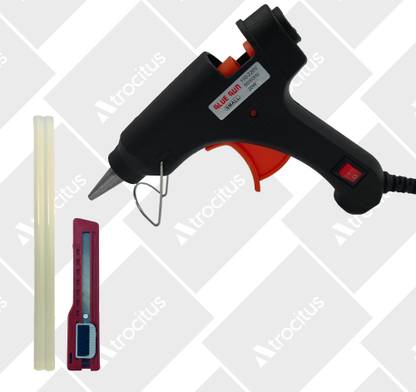 Atrocitus Mini Professional Hot Melt Glue Gun 20watt-Switch + 2GlueStick + Utility Knife Standard Temperature Corded Glue Gun