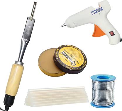 VMTRONIX GLUEGUN5TRANSPARENTSTICKS125WPENCILIRON High Temperature Corded Glue Gun