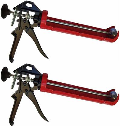 DUMDAAR High Quality Silicone Caulking Gun, Manual Cartridge Rod Cradle?Fits (pack of 2) Standard Temperature Cordless Glue Gun