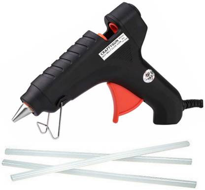 CRAFTYGUN GLUE GUN BLACK 40 WATT RED TRIGGER (11MM 3 GLUE STICKS) Standard Temperature Corded Glue Gun