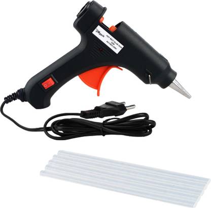 Hillgrove HGCM1322M2 Electric 20W Hot Glue Gun With 5Pcs Melt Glue Sticks for Craft, Art Standard Temperature Corded Glue Gun