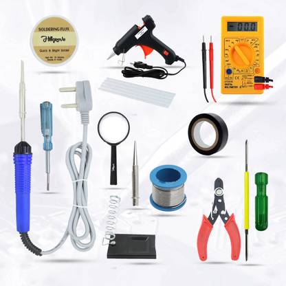 Hillgrove HGCM357M1 13in1 Mobile Soldering Iron Machine Combo Kit Set Standard Temperature Corded Glue Gun
