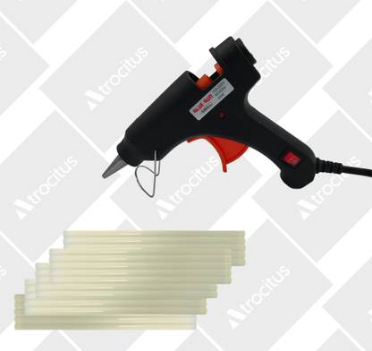 Atrocitus 20W Mini Glue Gun With 25Pcs Glue Stick for DIY Home Craft,Art,Adhesive,Pasting Standard Temperature Corded Glue Gun