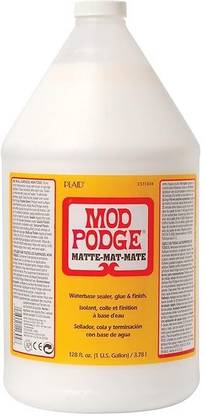 Mod Podge Waterbase Sealer, Glue and Finish (1-Gallon), CS11304 Matte Finish Glue