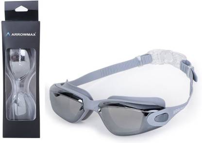 ArrowMax Swimming Goggles For Men Women Electroplating Mirrored Anti Fog UV Swimming Goggles