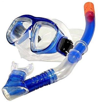 SONGMICS Swimming Mask Diving Goggles with Silicone Breathing Tube Snorkel Set Swimming Goggles