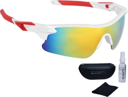 Swagify Polarized UV Protection Mirrored, Gradient, Night Vision (Free Size) Men & Women Cricket Goggles