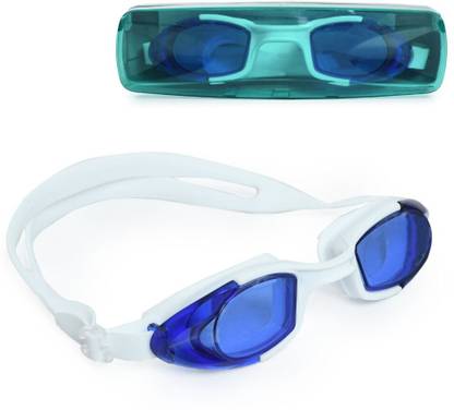 ArrowMax Swimming Goggles For Men Women Antifog Silicone Strap Wide Lense Swimming Goggles