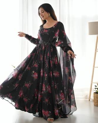 JS CREATIVE Anarkali Gown
