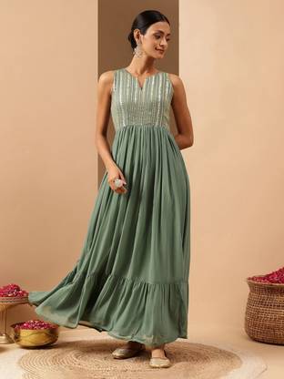 Janasya Flared/A-line Gown