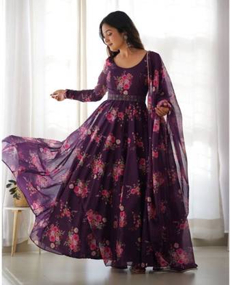 KRISHIVA EXPORT Anarkali Gown