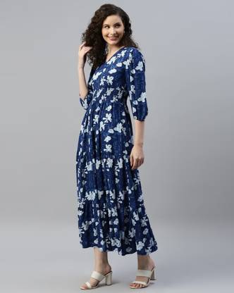 Women Maxi Light Blue Dress