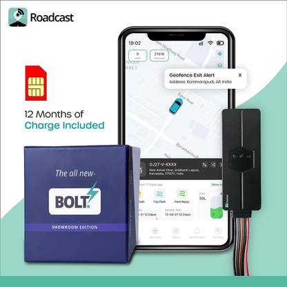 Roadcast Hidden GPS Tracker for E-Bikes and scooter with 12 months Sim Data GPS Device