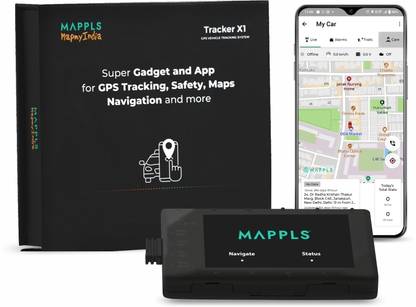 MapmyIndia Tracker x1 I Deep Installed GPS Tracker for Car, Bike GPS Device