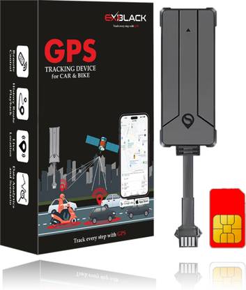 Exblack Wired GPS Tracker for All Vehicles With Engine ON/Off Alerts 1 Month Sim Data GPS Device