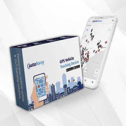 Auto Force VEHICLE TRACKING : Real time vehicle tracking Device for Bike/Car/Truck-12 Month Subscription with SIM Card GPS Device