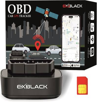 Exblack OBD Plug & Play GPS Tracker only for Car 1 Months Data GPS Device GPS Device