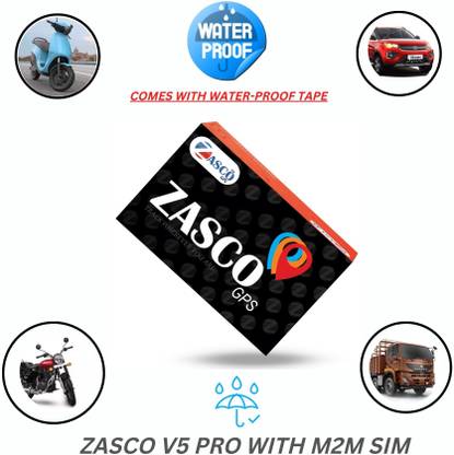 ZASCO V5 Pro Tracker For Car/Bikes lock/real time Tracking (Water and Dust-Proof) GPS Device