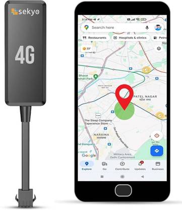 Sekyo 4G GPS Tracker | Wired Vehicle Tracking Device with Real-Time GPS, AGPS, LBS GPS Device