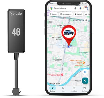 PLUTLO Wired 4G GPS Tracker for Car | Real-Time Tracking | GPS + AGPS + BeiDou + LBS GPS Device
