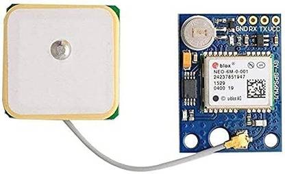 DHRUV-PRO EO-6M GPS Module , EEPROM-Built-in 25x25mm Active GPS Antenna- Serial TTL Output GPS Device