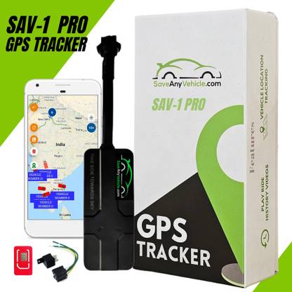 SAVE ANY VEHICLE SAV-1 Pro Wired GPS Tracker for Car, Bike, Truck, Bus with 1 Month Data GPS Device
