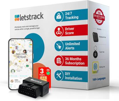 Letstrak Premium OBD GPS Tracker (Plug And Play) For Your Car GPS Device