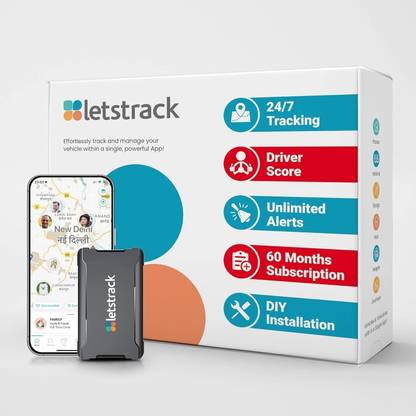 Letstrak Premium Magnetic GPS Tracker for Car, Lugguage & Bike | Upto 20 Days Backup GPS Device