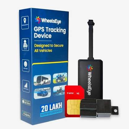 WheelsEye GPS Tracking Device for Vehicles with Live Tracking (1 Year Subscription) GPS Device