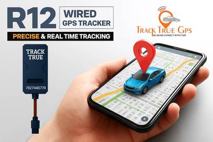 TRACKTRUE Car Wired Hidden GPS Tracker with Remote Engine Lock, Live Tracking 15+Features GPS Device