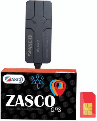 ZASCO V5 PRO Live Tracking (ANTI-THEFT SIREN) for Car Bike ( With Waterproof Tape) GPS Device