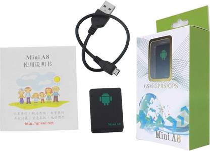 Zinzo Imported Mini A8 GPS Tracker with Secret Voice Monitoring for Car, Bike, Kids GPS Device
