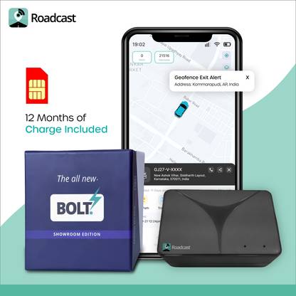 Roadcast Wireless GPS Location Tracker | Magnetic GPS Tracker | 30 Days Battery Backup GPS Device