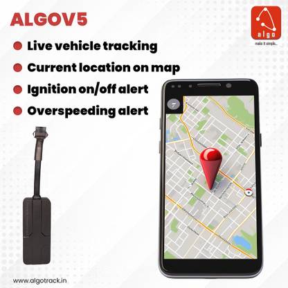 AlgoTrack |Anti theft|Towing Alert|Live Tracking|1 Month plan GPS Device