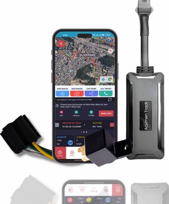 Acumen Track Y300(Engine ON/OFF, Inbuilt Battery) Smallest GPS Tracker for Bike car & Truck with Anti- Theft Alarm GPS Device