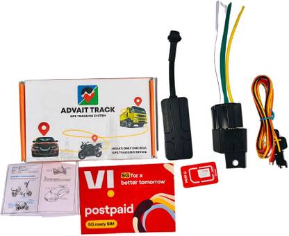 ADVAIT TRACK A5 Compact GPS Tracker: Smallest GPS for Bikes, Cars, Buses | Built-in Battery GPS Device