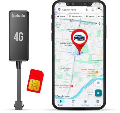 PLUTLO Wired 4G GPS Tracker for Car | Real-Time Tracking | GPS + AGPS + BeiDou + LBS GPS Device