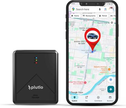 PLUTLO Wireless 4G GPS Tracker for Car & Bike | Real-Time Tracking | Magnetic Hidden GPS Device