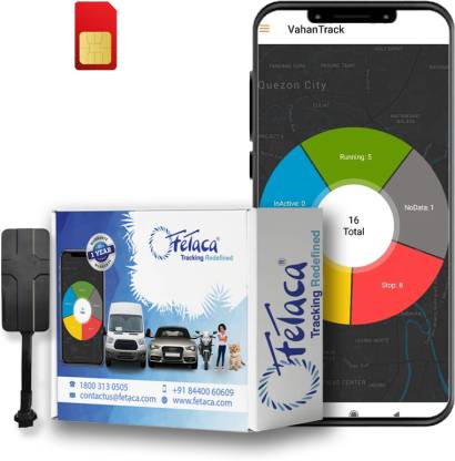 fetaca V5 Wired GPS Tracker with Multiple Type Alarms for Car, Bike, Truck, and More GPS Device
