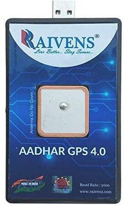 RAIVENS USB GPS Receiver - UIDAI Approved for Aadhaar GPS Device
