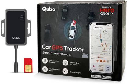 Qubo HTAC11NZ12 Car|Anti Theft,Towing & Accident Alert|Installation Help|3 Month Plan GPS Device