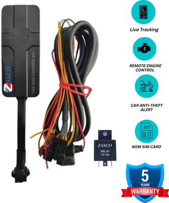 ZASCO V5 Tracker With Remote Engine ON/OFF Function (WITH M2M SIM) GPS Device