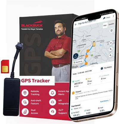 BlackBuck GPS Tracker for Car, Bike, Truck | PAN India Free Installation & 1Yr Service GPS Device