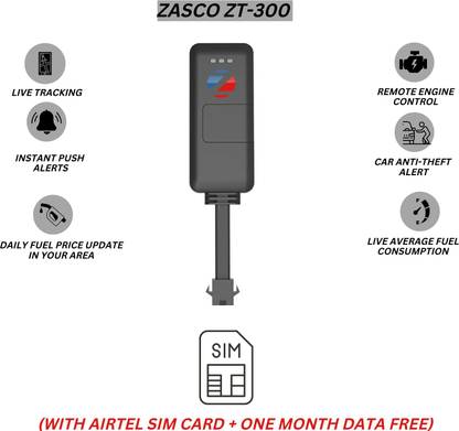 ZASCO ZT-300 (SMALLEST COPMPACT gps tracker for Bikes Car Truck Bus With Battery Inside and Ignition Cut Off Function Gps Tracker GPS Device